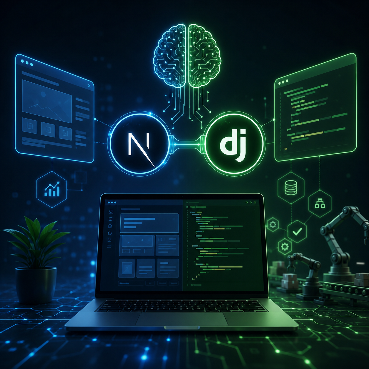 The AI-Driven Web: Why Next.js and Django form the Ultimate Stack for Modern Business Automation